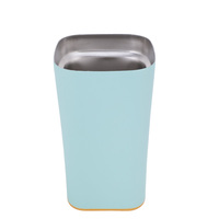 Gobelet personnalisé à double paroi et à café réutilisable pour enfants avec logo, couvercle, paille pour le voyage, vente en gros, coffret cadeau