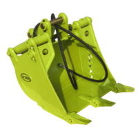 LS LS02 3 Ton Mini Excavator Hydraulic Thumb Bucket untuk Lanskap