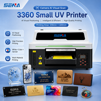 Impresora UV Plana A2 A3 de Última Generación, Impresora de Inyección de Tinta para Carcasas de Teléfono, Bolígrafos, Placas de Identificación Metálicas, Logotipos Acrílicos, Impresora de Escritorio para Pequeñas Empresas