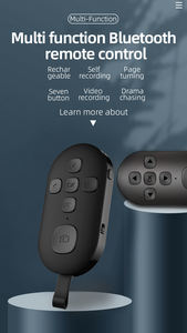 TIKTOK Hot Smart Mini BT Sans Fil Vlog Streaming Obturateur Accessoires Sefie Télécommande Mobile - Product Image 2