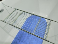 304 SUS Badkuipbakje, badkuipcaddy, badkuipplank: een essentiële accessoire om uw telefoon, fruit en wijn vast te houden tijdens het baden.