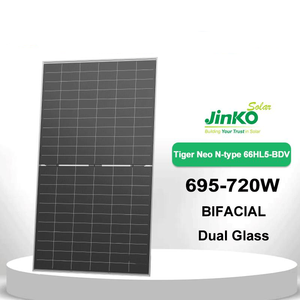 แผ่นกระจกสองด้านแบบยืดหยุ่นสำหรับ66HL5-BDV พลังงานแสงอาทิตย์ hjt N-Type bipv 710W-735W สองด้าน23.66% - Product Image 4