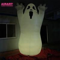 Fantôme gonflable à LED, fantôme gonflable de dessin animé personnalisé pour Halloween