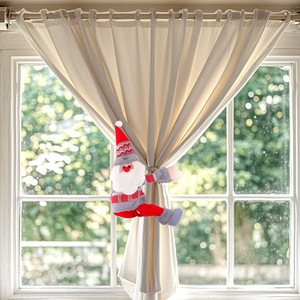 Christmas Plush Curtain Tieback Santa Snowman <b>Reindeer</b> Curtain Holder Doll Curtain Buckle Home Window <b>Xmas</b> Decoration - Product Image 4