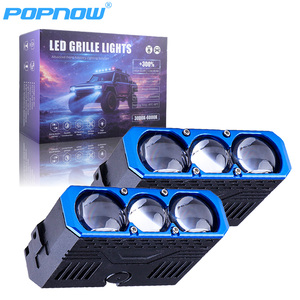 Car Spotlights External Auxiliary <b>Lights</b> Three Lens <b>Work</b> <b>Light</b> <b>Led</b> Grille <b>Lights</b> with Cooling Fan - Product Image 6