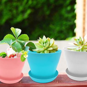 Pot de pépinière en plastique coloré, forme classique, pour plantes, fleurs et succulentes, idéal pour les centres commerciaux et les jardins – Prix usine - Product Image 2