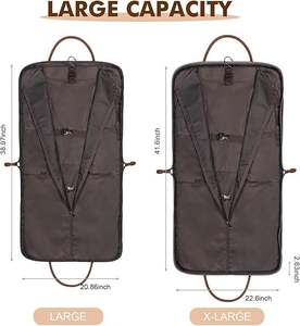 Free Sample <b>Dress</b> Bag Foldable Garment Bags for Hanging Clothes Closet Storage Suit Bag for Jackets, Coat - Product Image 2