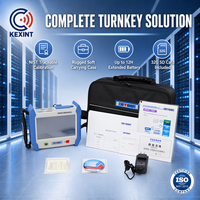 KEXINT Série AE3100 OTDR portable 1310/1550nm 30/28dB Testeur de fibre optique à écran tactile 7 pouces avec VFL OLS OPM Carte d'événements ISAM