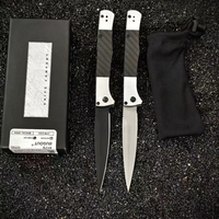 Couteau pliant BM AUTO FACT 4170BM en acier haute dureté argenté 22 cm pour extérieur, EDC, camping, survie, chasse, multi-usage, poche, carbone