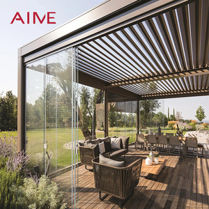 Aangepast Waterdicht Tuinhuisje/Luifel-Bioklimatologische Daklamellen, Buiten Aluminium Bioklimatologische Luifel - Product Image 2