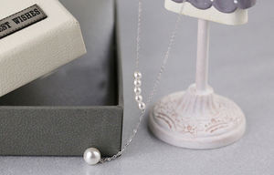 Kalung Mutiara Perak Grosir Pabrik Liontin untuk Wanita Fashionable Hadiah Festival Perhiasan Perak Sterling - Product Image 4