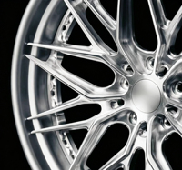 Nouvelles jantes en alliage d'aluminium forgé multi-rayons argentées de 18 à 24 pouces, 5x112/120, compatibles avec les voitures particulières Audi