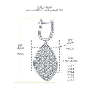 Boucles d'oreilles en pyroxène pur pour femmes, or et argent - Product Image 4