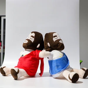 Peluche de jésus respirante créative avec éclairage et <span class=keywords><strong>musique</strong></span> peluche de jésus peluche poupée respirante jésus mignon jouets en peluche respirants - Product Image 3