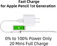 Câble de charge USB A vers iPhone femelle 30 cm pour Apple Pencil 1ère génération pour adaptateur de chargeur de stylo Apple