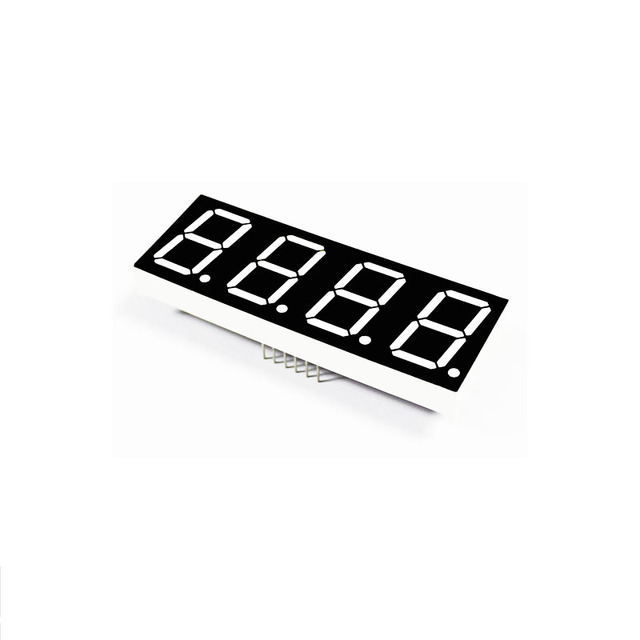 0.80 Inch 4 Digit 7 Segment Led Display White 12pin 71.6*25.7*8.5mm Clock Display
