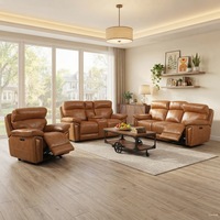 Canapé inclinable électrique en cuir véritable italien avec port USB, extensible, zéro gravité, pour salon, meubles de maison