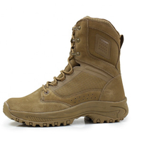 ODM OBM Custom Factory Bottes hautes en cuir suédé pour le désert Bottes tactiques légères et respirantes