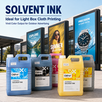 Encre solvant résistante aux intempéries 1 an CMYK LCLM pour têtes d'impression Seiko 510 1020 Infiniti Phaeton Challenger Impression sur tissu extérieur OEM