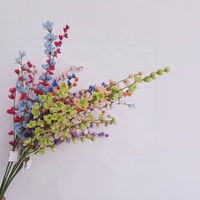 Vente en gros de fleurs artificielles en spray de delphinium et de spur, fausses fleurs en vrac pour fleuristes, planificateurs de mariages, décorateurs d'événements, décoration intérieure