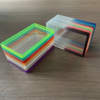 Pelindung Kartu Tahan Lama PSA Slab Guard Gradient TPU Bumper Penutup Belakang Akrilik Transparan untuk Kartu Koleksi 41 Pilihan Warna