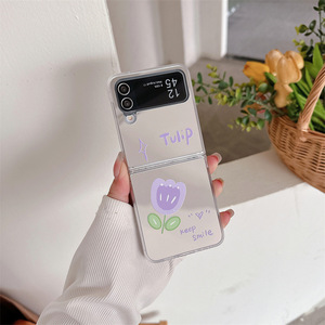 Funda de teléfono plegable de tulipán rosa con espejo a prueba de golpes adecuada para Samsung <span class=keywords><strong>Galaxy</strong></span> <span class=keywords><strong>Zflip</strong></span> 6 Flip 4 <span class=keywords><strong>3</strong></span> 5 - Product Image 5