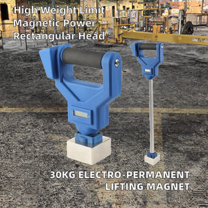 Heetverkopende nieuwe 30kg hef-elektromagneet gereedschap magnetische oppaktool lange steel grijper stalen plaat nagelplukker - Product Image 2