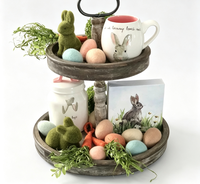 Œufs de Pâques en feutre de laine Macaron Morandi, œufs en feutre pastel doux pour la décoration de présentoirs à plusieurs niveaux de Pâques