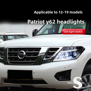 Pour Nissan Patrol Y62 2012-2019, ensemble de phares modifiés, projecteur quadruple, Bi-LED, bleu glace, clignotant dynamique DRL - Product Image 2