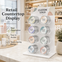 Étagères et présentoirs en acrylique personnalisés pour les sachets de snus et les accessoires de magasin
