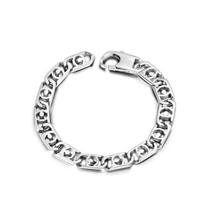 Pulsera de cadena de acero inoxidable de 21,5 cm con diseño de eslabones huecos, joyería de moda para hombres y mujeres CE063 - Product Image 1