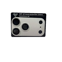 Film de protection d'objectif d'appareil photo intégral en verre trempé givré diamant HD anti-rayures et anti-chute pour 17ProMax