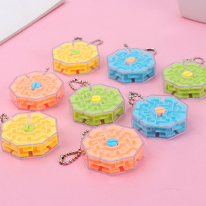 Porte-clés labyrinthe 3D en plastique, jouet éducatif pour enfants de 5 à 7 ans, unisexe, taille unique, jeu de défi de perles roulantes - Product Image 3