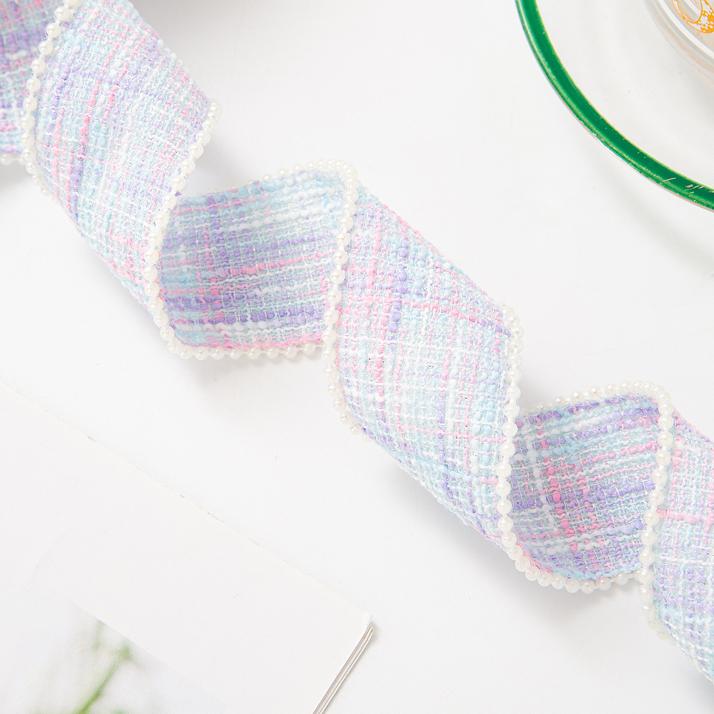 3.8cm blue and purple 5 yards