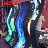 Module LED souple et flexible P1.2 P1.5 P1.8 P2.0 P2.5 pour écran, colonne d'affichage, panneau personnalisé, mur vidéo de forme ronde