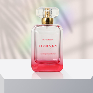 Botella de <span class=keywords><strong>Perfume</strong></span> Portátil de Alta Calidad, 100 ml, Vacía, Exquisita, con Pulverizador, Cuadrada, de Vidrio Grueso, con Serigrafía, para <span class=keywords><strong>Mujer</strong></span> - Product Image 2