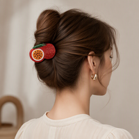 DOWELL Fantasievolle Passievrucht Vorm Cellulose Acetaat Haar Klauw Clip Premium Eco-vriendelijke Haaraccessoires voor Groothandel