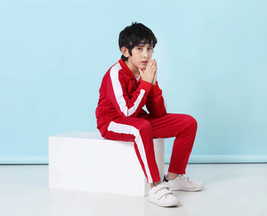 Survêtement Vedo en polyester à manches longues et pantalon, personnalisable avec logo, pour l'entraînement de football et de soccer des enfants, idéal pour le dropshipping. - Product Image 2