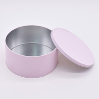 Boîtes d'emballage métalliques pour bonbons, biscuits, dattes, gâteaux, cadeaux, boîte ronde en métal personnalisée