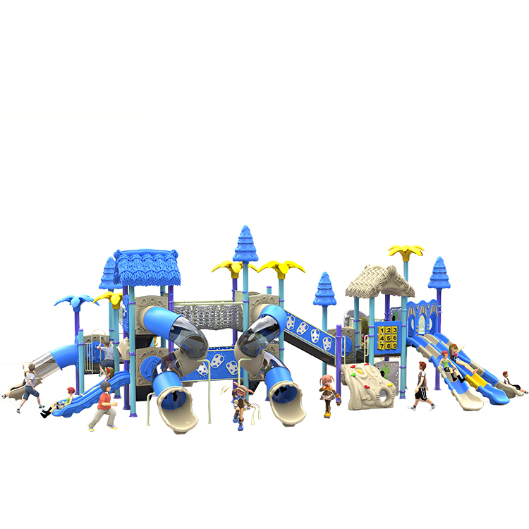 China Children's Toys Plastic Slide Equipment Slide Outdoor Playground Set Children Swings