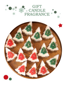 Coffret Cadeau Luxe de Bougies Parfumées Artisanales Relaxlines en Cire de Soja Écologique, Thème Mini Sapin de Noël, Décoratives et Adorables - Product Image 5