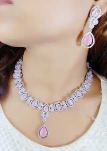 Boda India Mujeres Ad Stone Collar Joyería nupcial Collar tradicional Venta al por mayor Personalizar joyería - Product Image 2