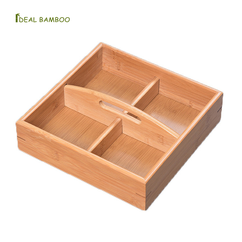 Home and Restaurant 4 Compartments Bamboo