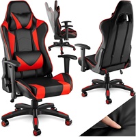 Chaise de bureau gamer ergonomique 2D avec éclairage LED, pivotante, personnalisable, noire, nouvelle, avec LED bleues, la moins chère et de qualité supérieure