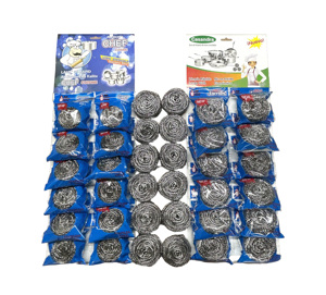 20 pz/sacchetto Spugna in Acciaio Inossidabile 410 per Pulizia Cucina, Strofinaccio per Piatti, Pallina per Pulizia Pentole - Product Image 6