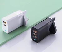 Chargeur GaN 65W USB C Adaptateur secteur à charge rapide pour ordinateur portable Téléphone portable Type C 65W Adaptateur chargeur de voyage portable
