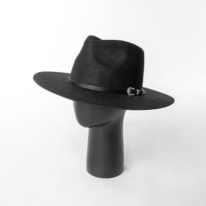 Chapeaux Fedora en laine 100% de haute qualité vendus en usine, chapeaux Fedora pour femmes, mode de plein air, avec ceinture à boucle métallique - Product Image 4