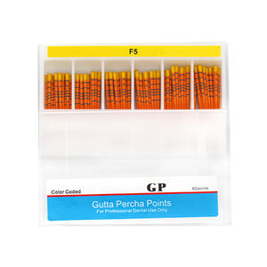 60 punti pz/scatola di guttaperca dentale F1 F2 F3 F4 F5 fornitore di materiale dentale punti guttaperca - Product Image 2