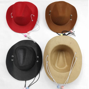 Pafu-mini sombrero <span class=keywords><strong>para</strong></span> fiesta De Carnaval mexicano, Cinco De Mayo, sombrero De vaquero <span class=keywords><strong>para</strong></span> mascota, diadema con banda elástica - Product Image 3
