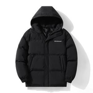 XIMEINU Winter Men's Hooded Waterproof Eco-Friendly <strong>Puffer</strong> <strong>Jacket</strong> with Custom Logo 100% Polyester - Product Image 2